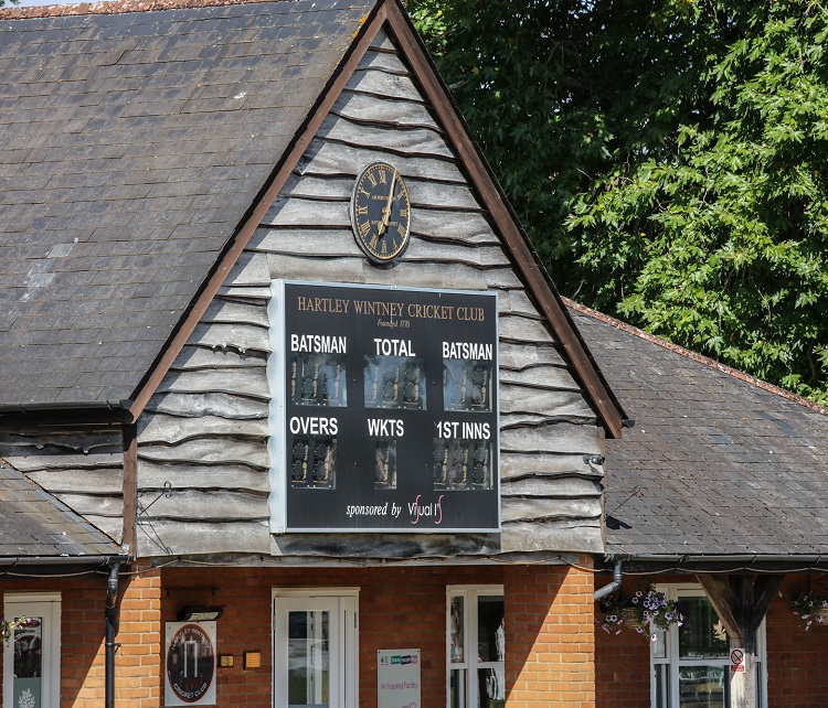 External photograph of the Hartley Wintney cricket club
